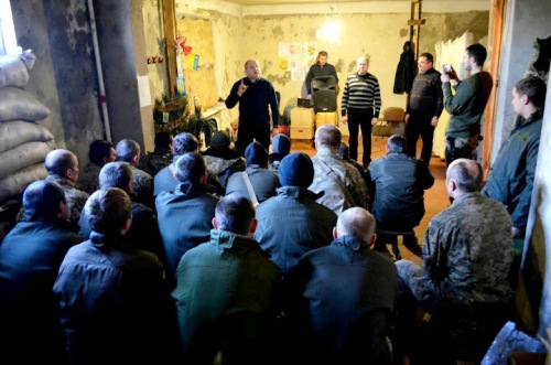 Благовість серед воїнів АТО несли священики співочого тріо «Новий Час».(ФОТО)
